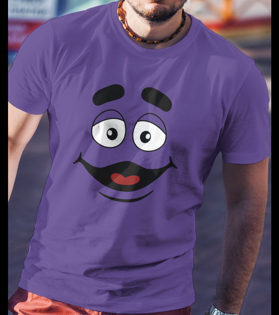 Grimace Smile Face McDonald's Character T-Shirt