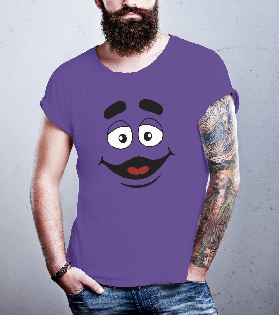 Grimace Smile Face McDonald's Character T-Shirt