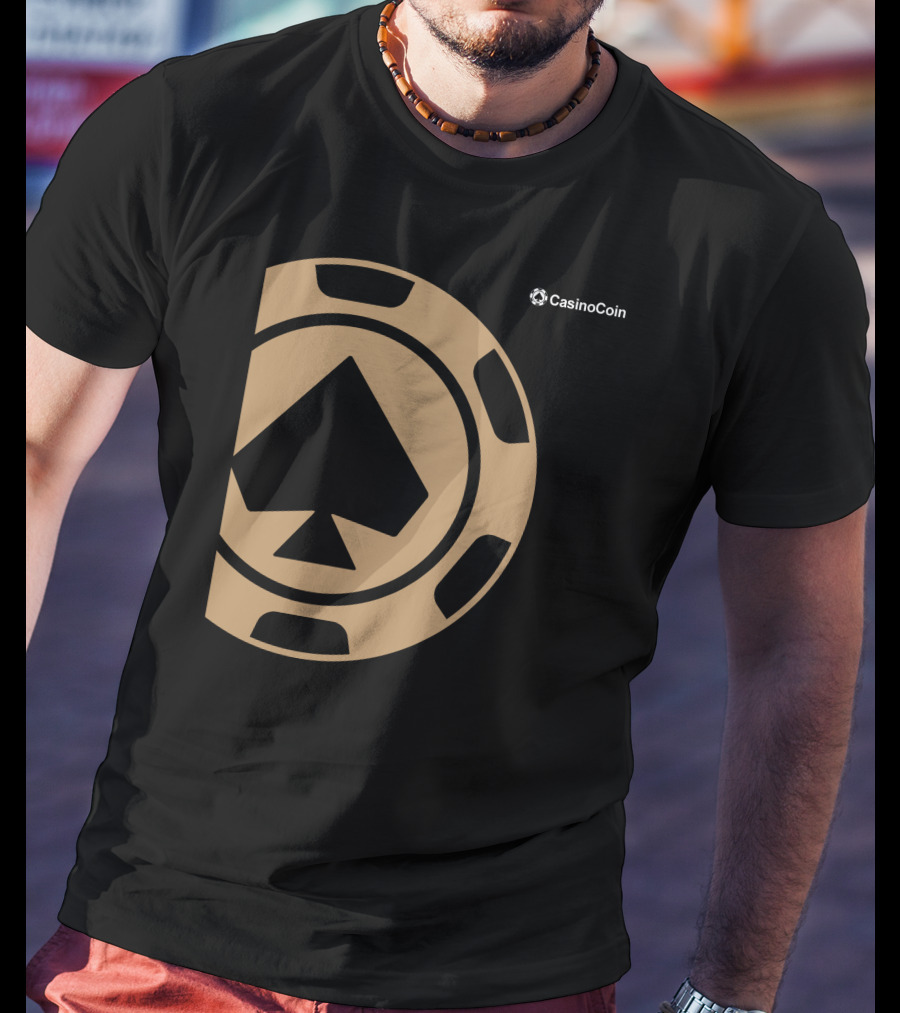 Casinocoin Gold Spade Chip T-Shirt