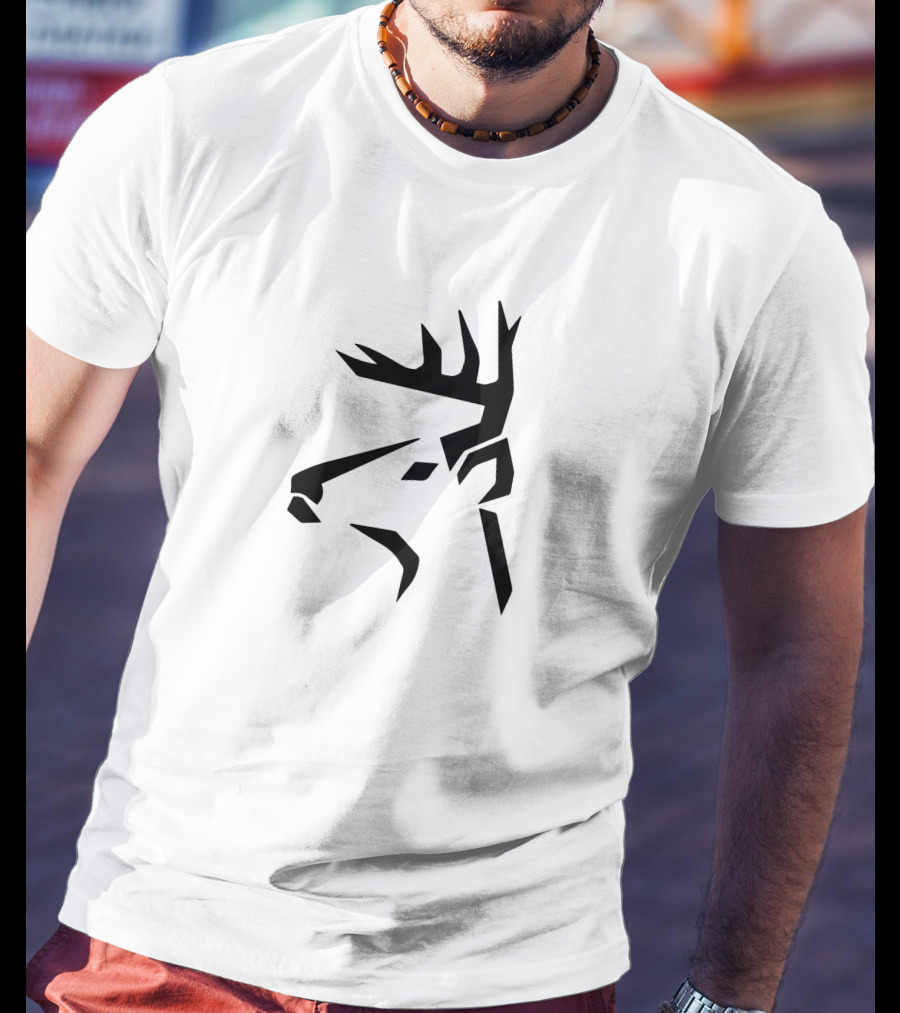 Box Merch Geometric Deer Head T-Shirt