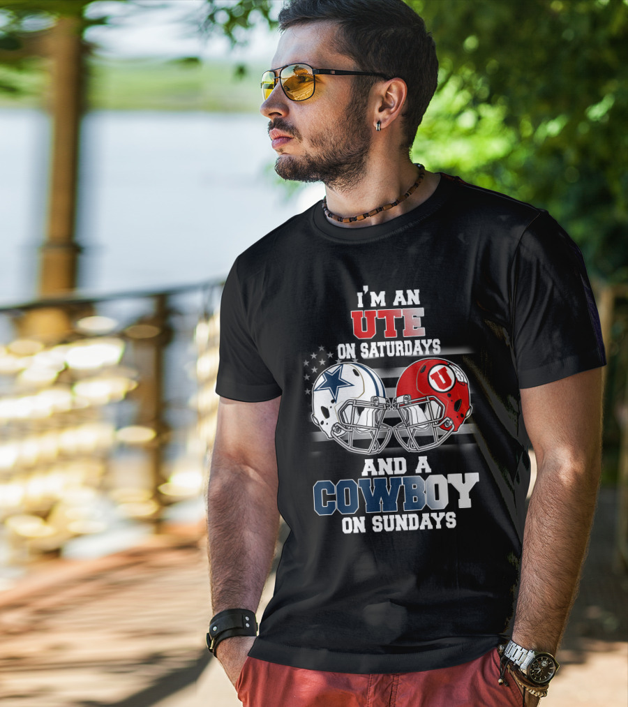 I'm An Ute On Saturdays And A Cowboy On Sundays T-Shirt