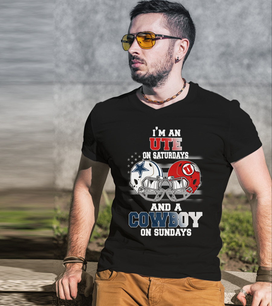 I'm An Ute On Saturdays And A Cowboy On Sundays T-Shirt