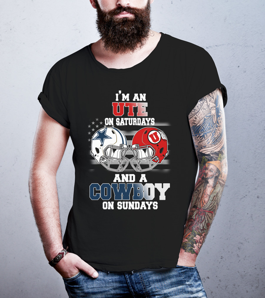 I'm An Ute On Saturdays And A Cowboy On Sundays T-Shirt