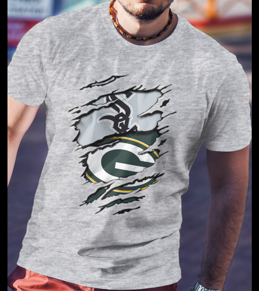 Packers White Sox Logo Mashup T-Shirt