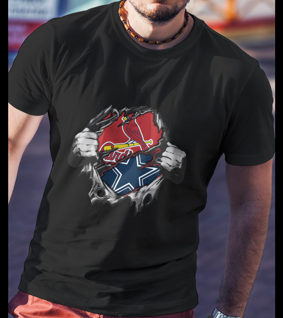 Cardinals Cowboys Dual Logo Louis T-Shirt