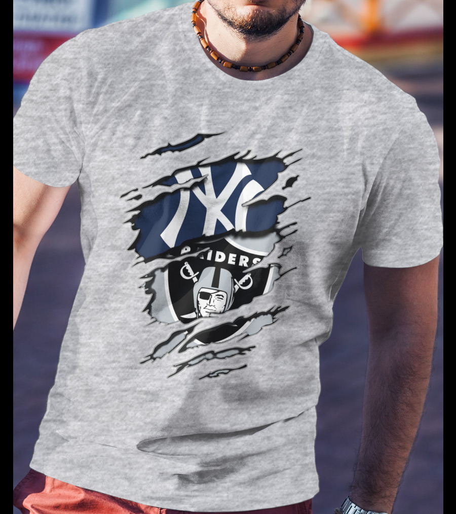 Raiders Yankees Ny Crossover T-Shirt