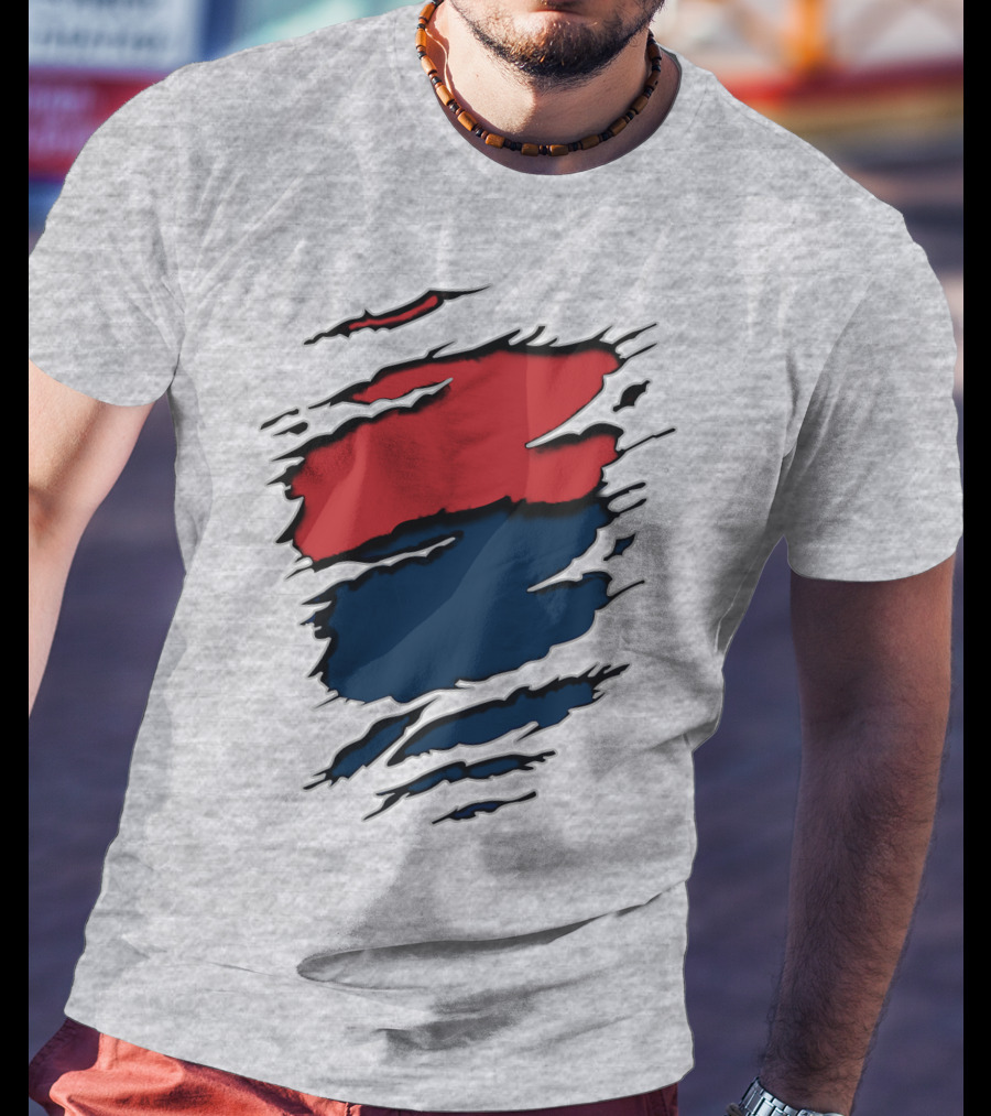 Cow Car Two-Tone Rip Claw Marks T-Shirt