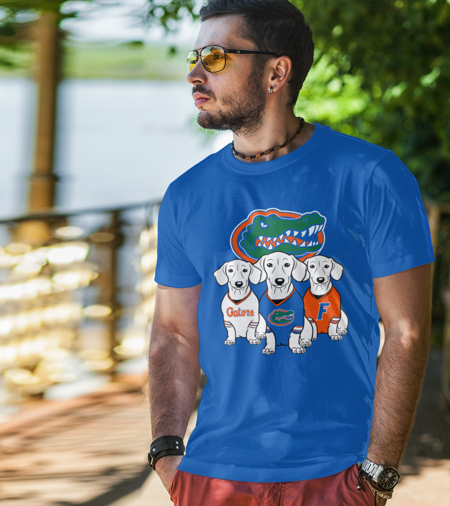 Florida Gators Dachshund Dogs T-Shirt