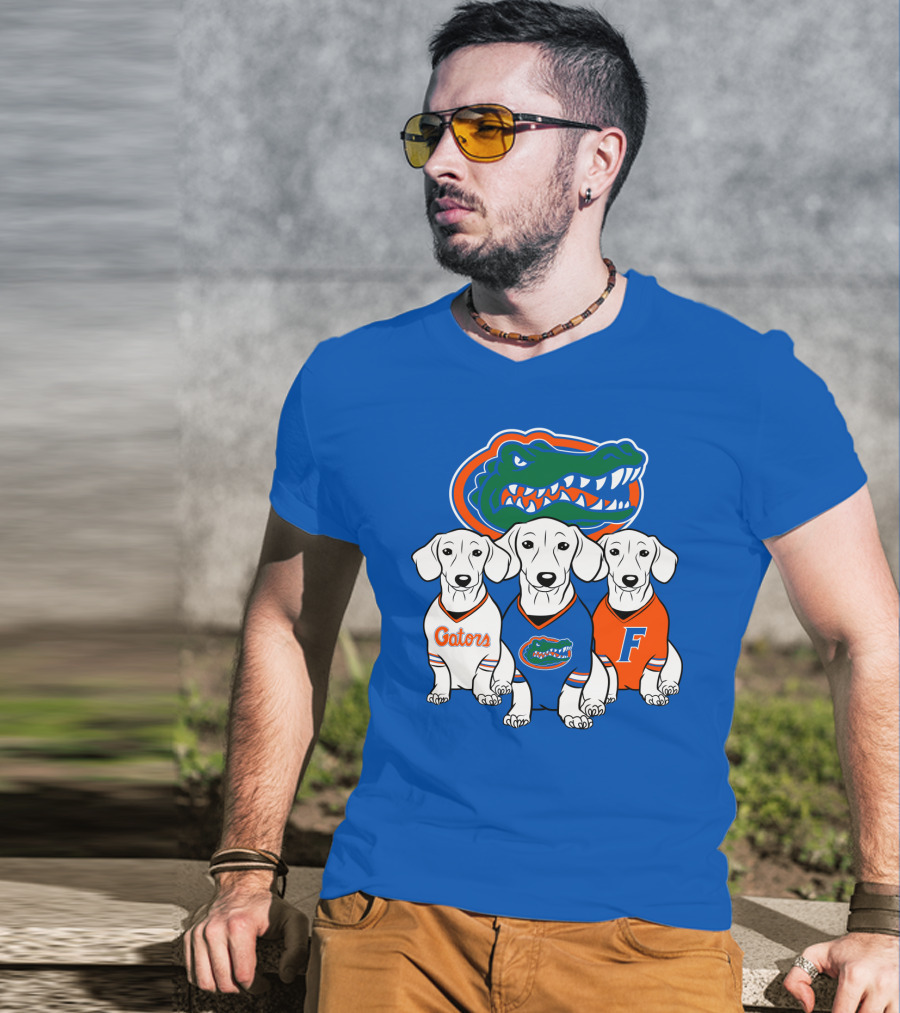 Florida Gators Dachshund Dogs T-Shirt