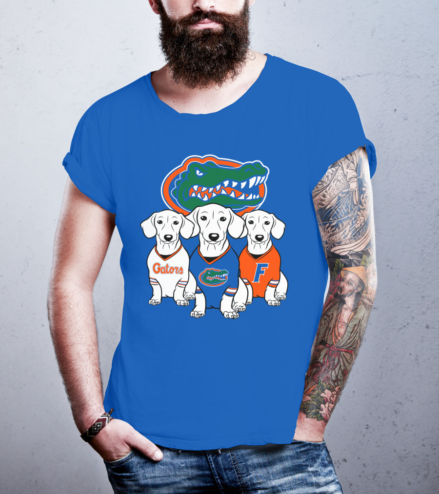 Florida Gators Dachshund Dogs T-Shirt
