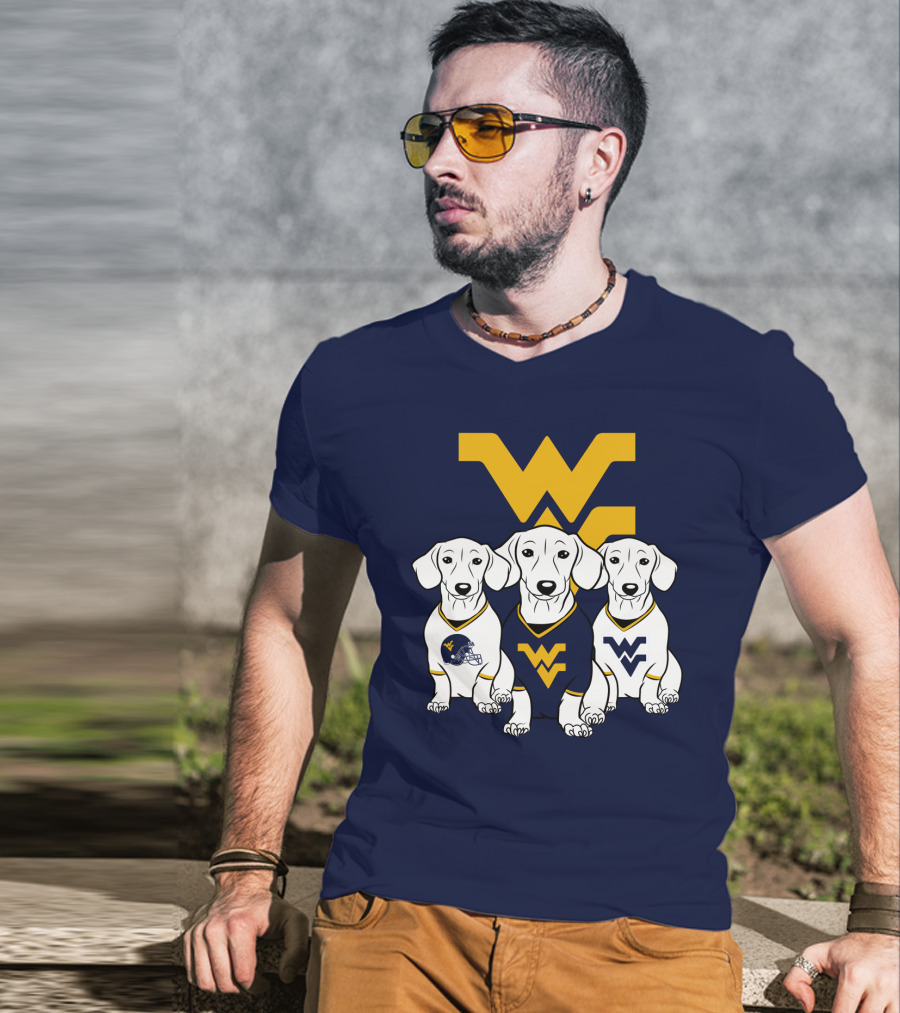 Wvu Mountaineers Dogs T-Shirt