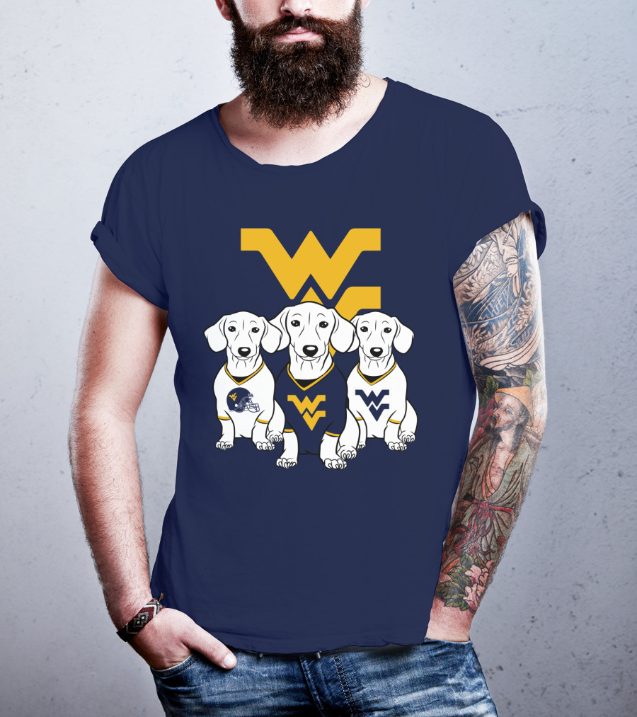 Wvu Mountaineers Dogs T-Shirt
