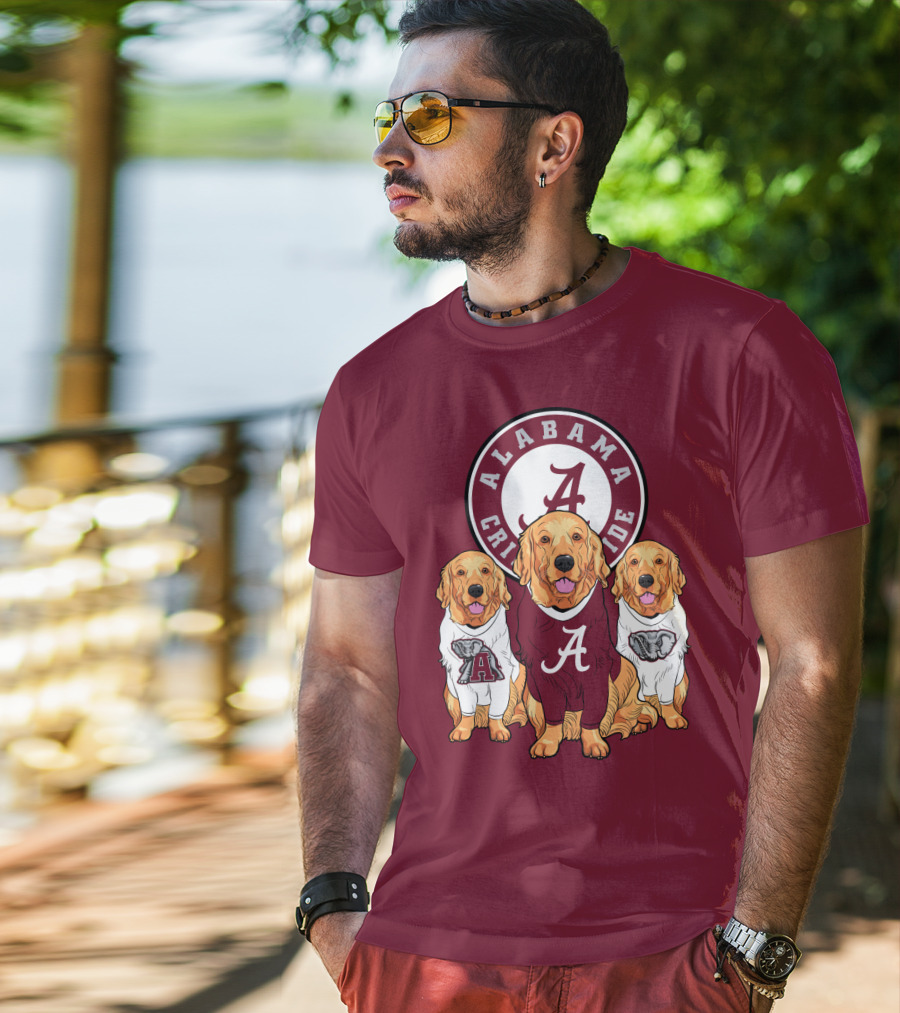 Alabama Crimson Tide Golden Retrievers T-Shirt