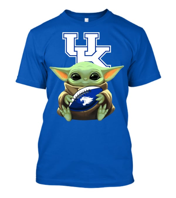 Baby Yoda UK Wildcats Football Fan T-Shirt