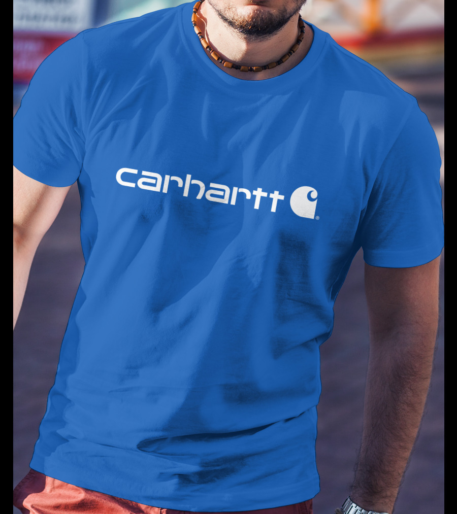 Carhartt Force Delmont Signature Blue T-Shirt