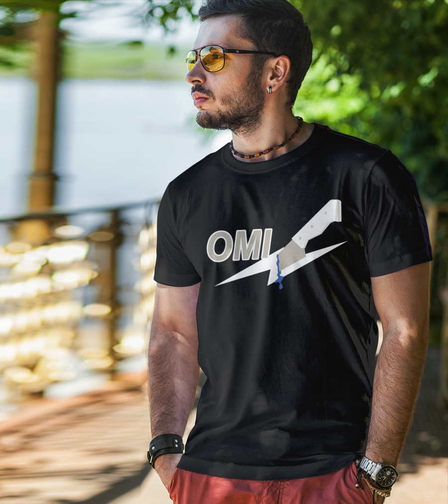 OMI Knife Stab Graphic Reloaded Merch T-Shirt