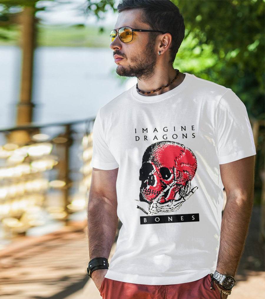 IMAGINE DRAGONS BONES Skull T-Shirt