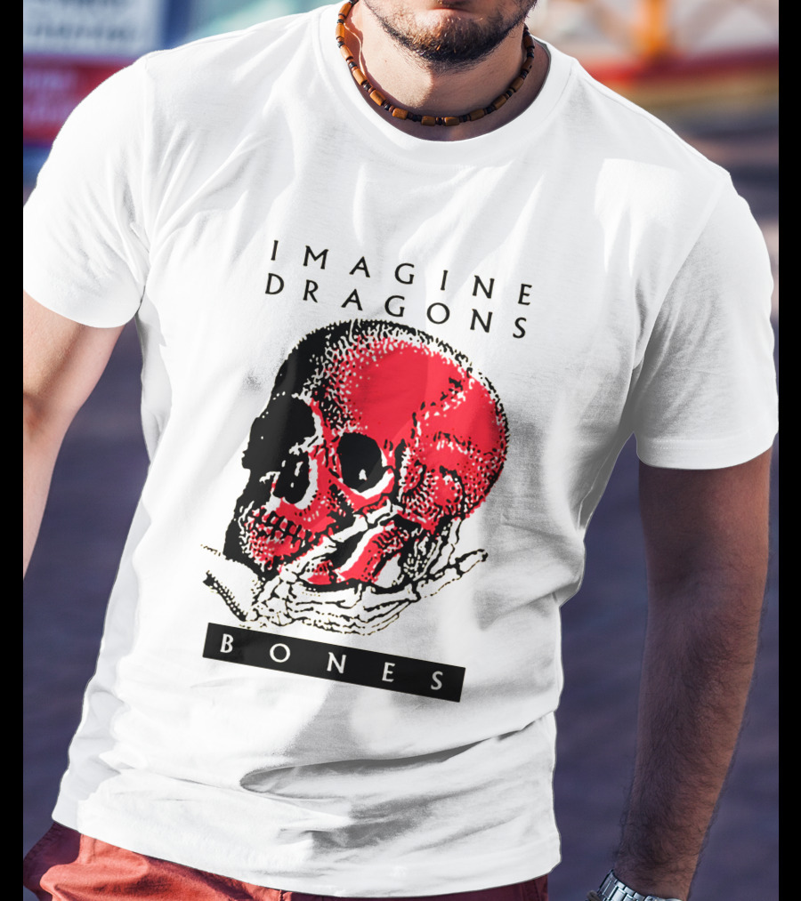 IMAGINE DRAGONS BONES Skull T-Shirt
