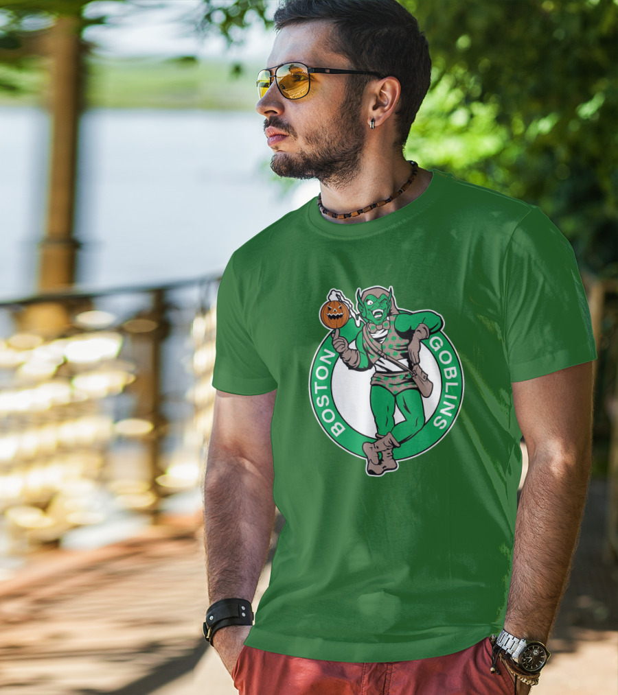 Boston Goblins Halloween Basketball Crossover T-Shirt