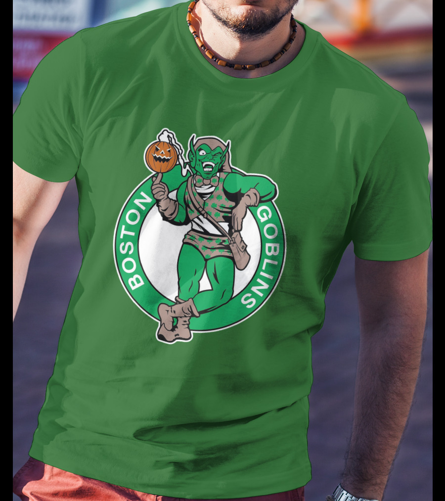 Boston Goblins Halloween Basketball Crossover T-Shirt