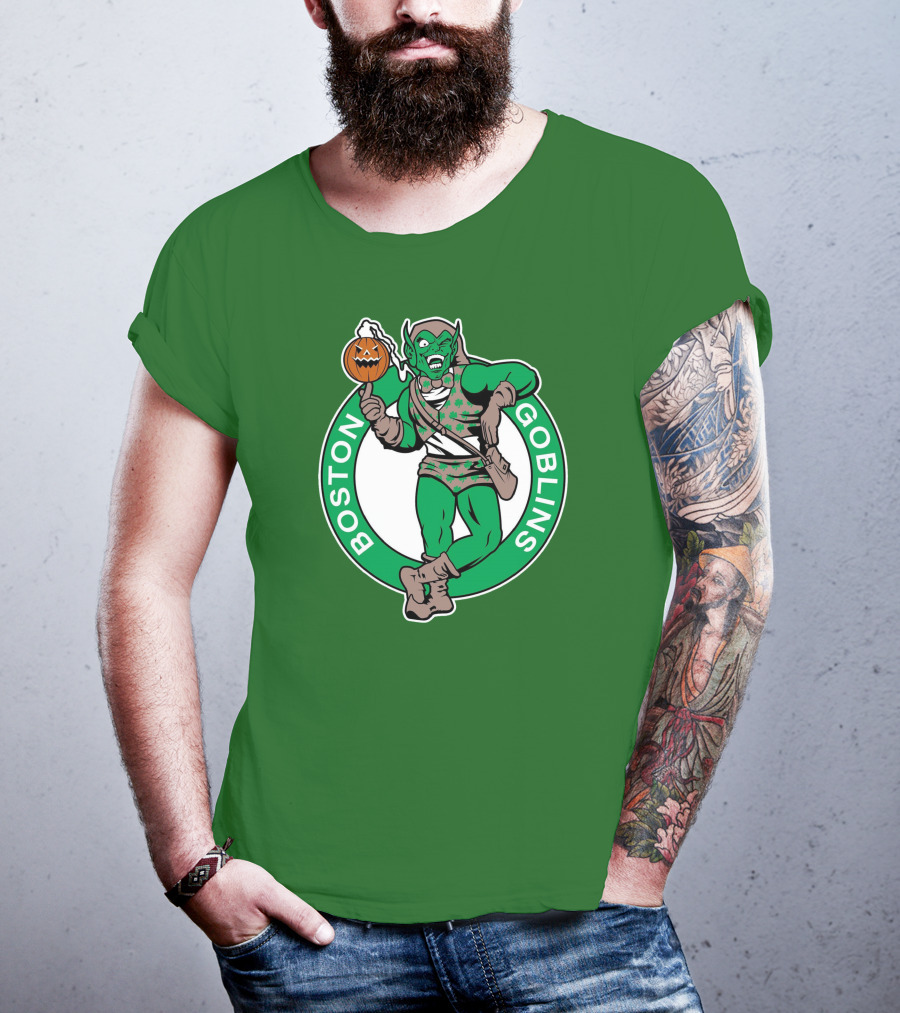 Boston Goblins Halloween Basketball Crossover T-Shirt