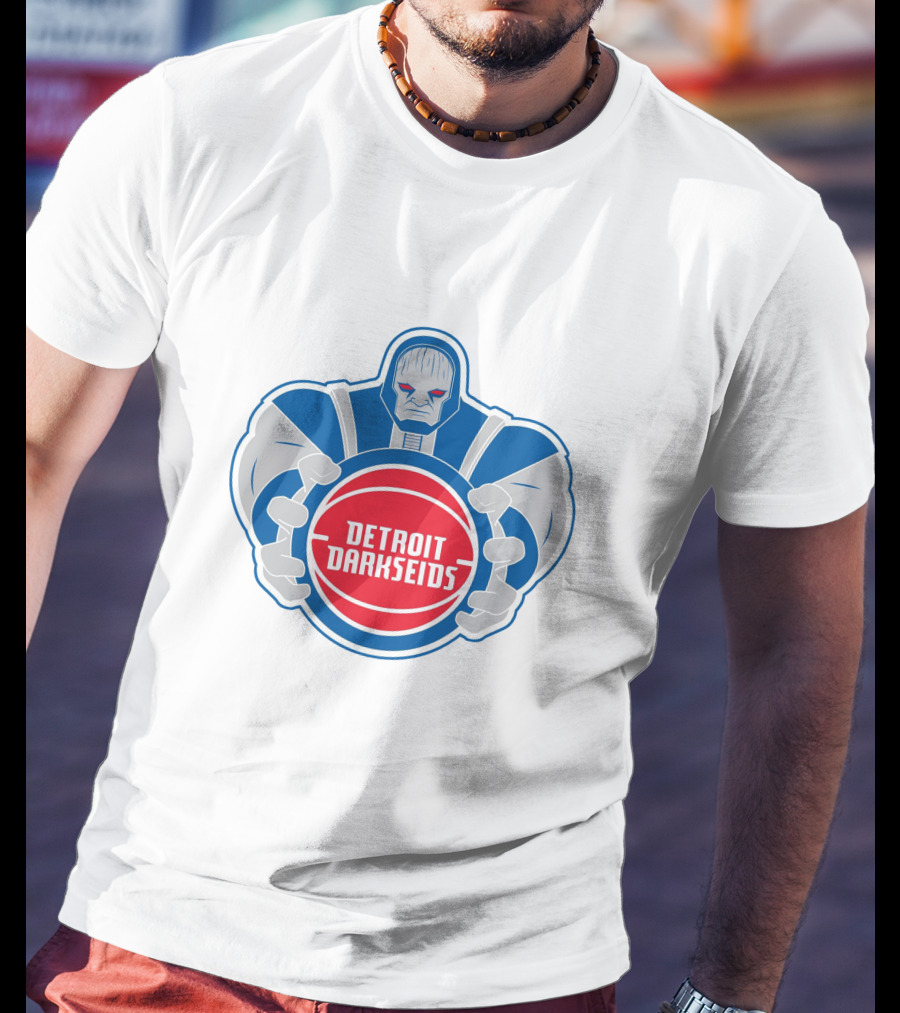 Detroit Darkseids Basketball Villain Logo NBA Crossover T-Shirt