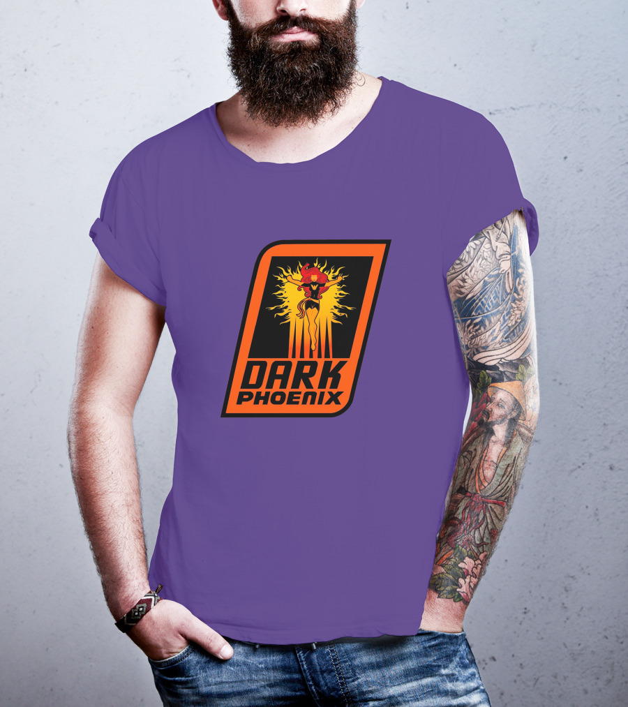 Dark Phoenix NBA X-Men Crossover Logo Design With Fiery Character T-Shirt