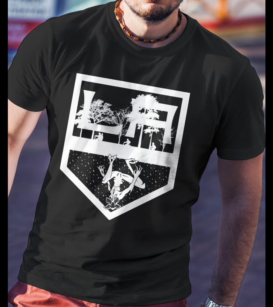LA NHL Stranger Things Demogorgon T-Shirt