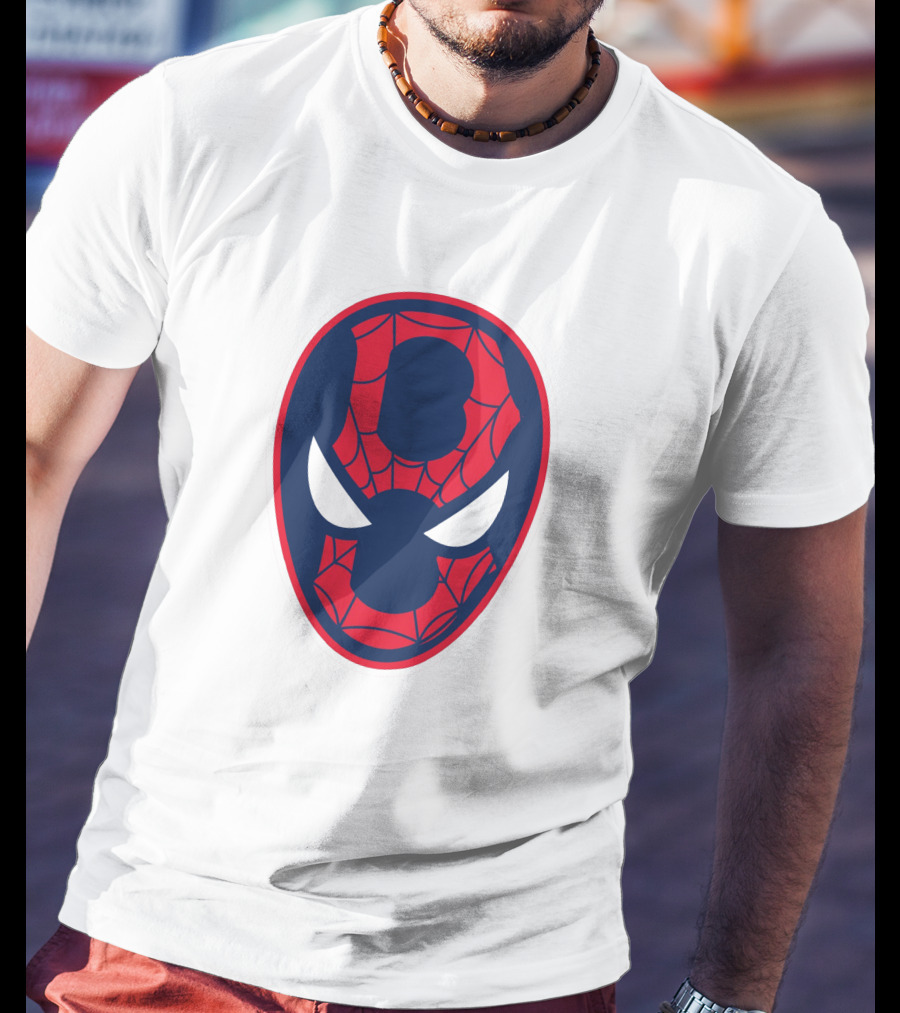 Boston Spider Sox MLB Web Pattern Mask T-Shirt
