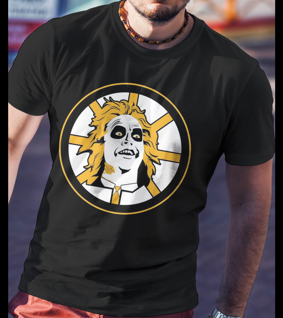 Boston Bruins Beetlejuice Horror NHL T-Shirt