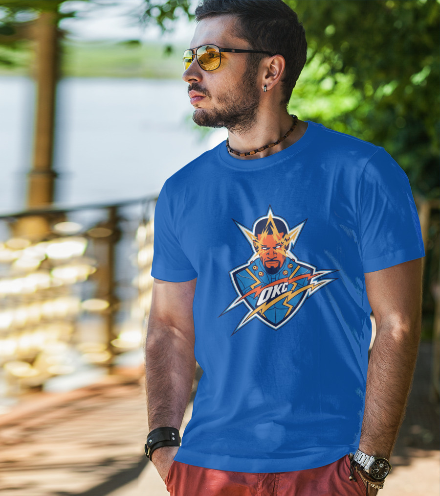 OKC Electro NBA Thunder Inspired T-Shirt