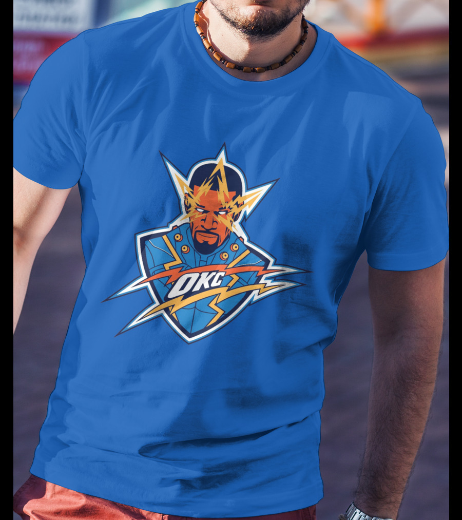 OKC Electro NBA Thunder Inspired T-Shirt