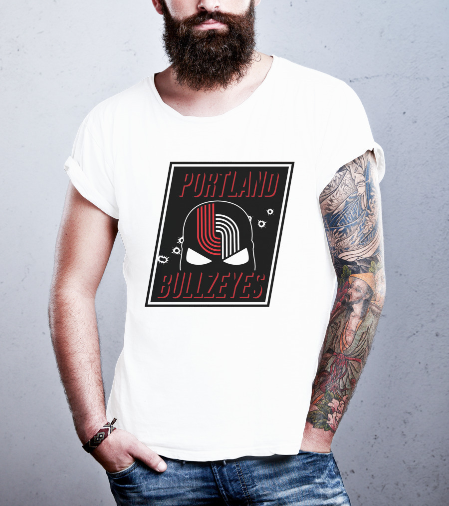 Portland Trail Bullzeyes NBA Basketball Emblem T-Shirt