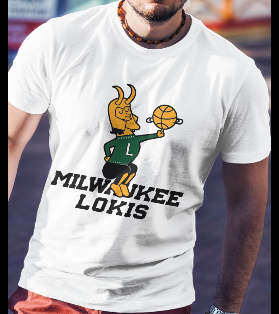 Milwaukee Lokis NBA Basketball Crossover Concept T-Shirt