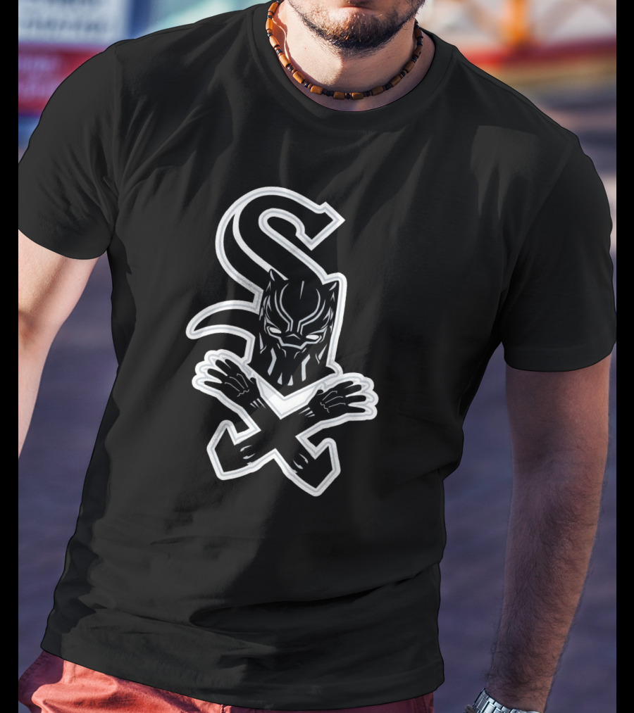 Chicago Black Panther Sox MLB Crossover T-Shirt