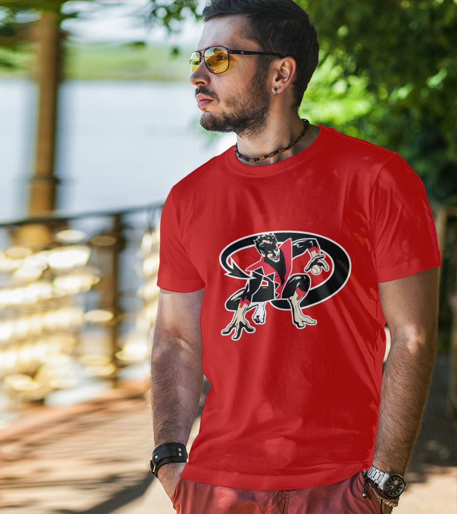 Arizona Nightcrawlers MLB Crossover With Baseball Superhero Character T-Shirt