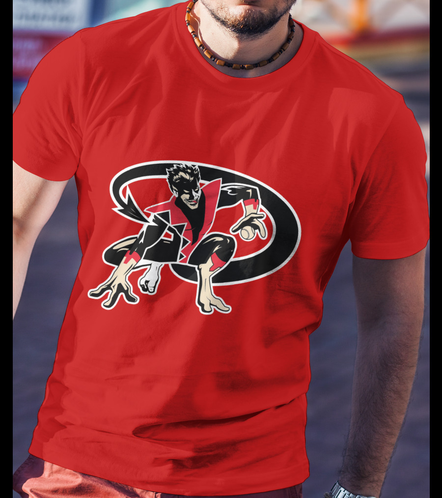 Arizona Nightcrawlers MLB Crossover With Baseball Superhero Character T-Shirt