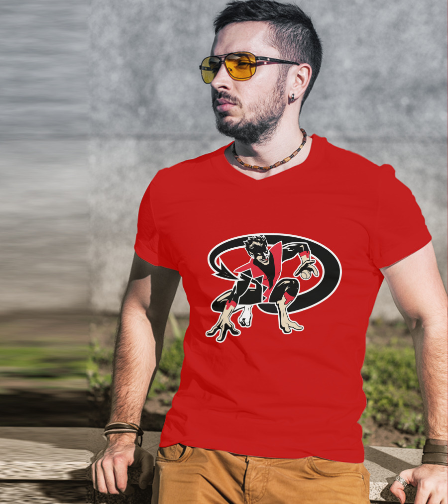 Arizona Nightcrawlers MLB Crossover With Baseball Superhero Character T-Shirt