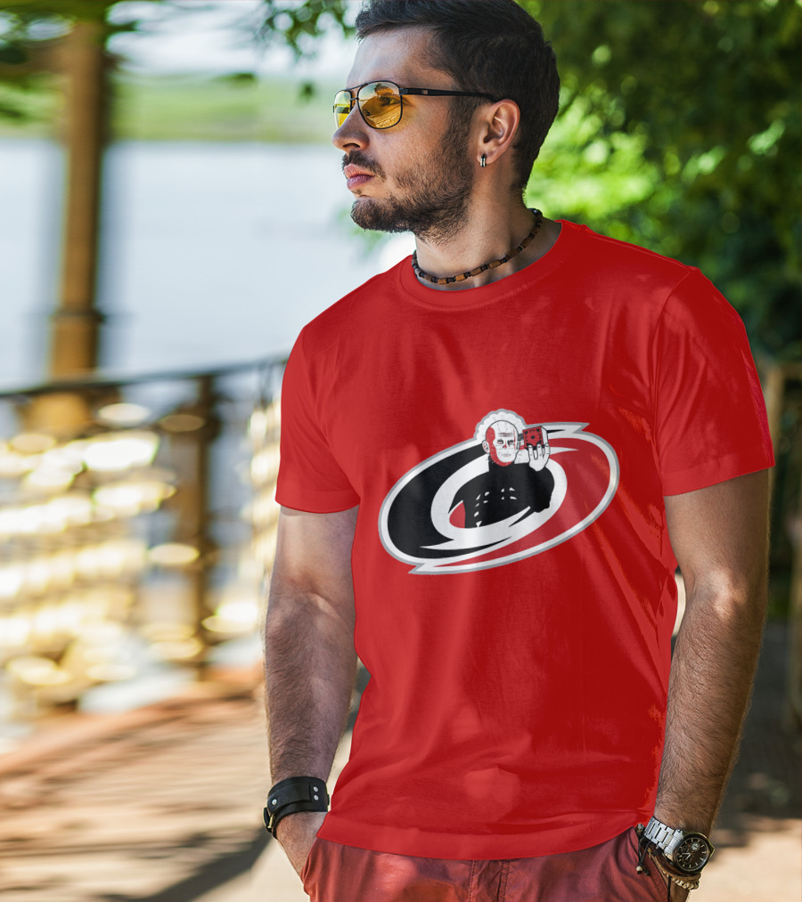 Carolina Hellraisers NHL Horror-Themed Hockey T-Shirt