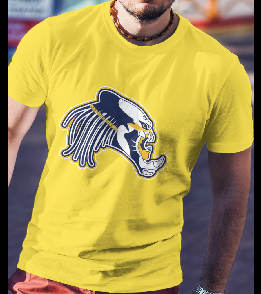 Nashville Predators Logo Iconic Saber-Tooth Tiger Head T-Shirt