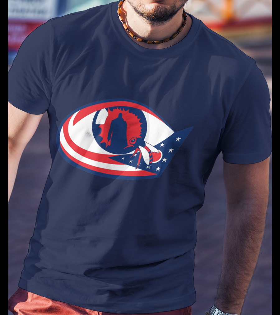 Columbus Candymans American Flag Eye And Bee T-Shirt