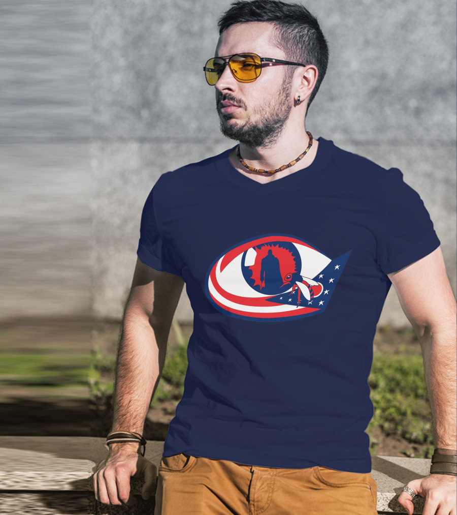 Columbus Candymans American Flag Eye And Bee T-Shirt
