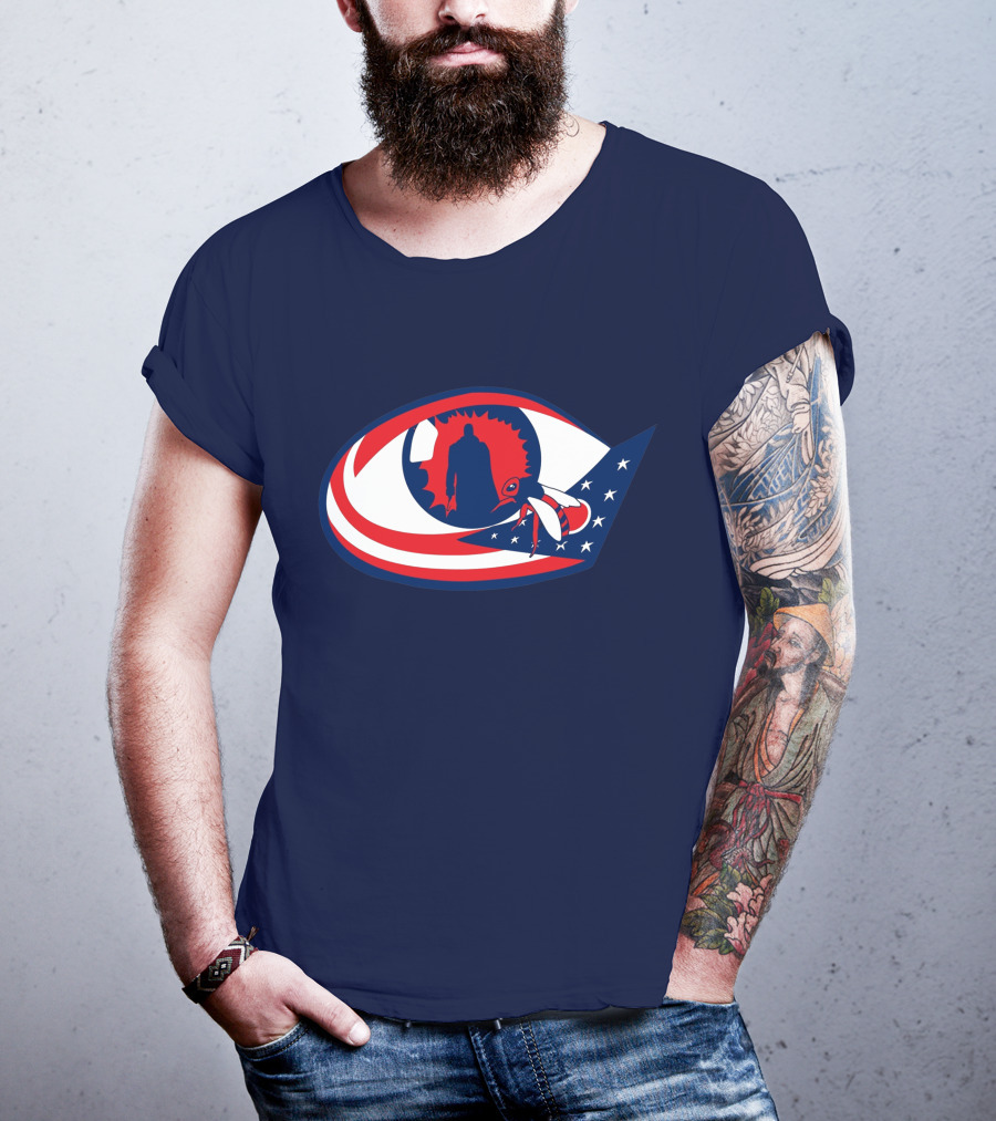 Columbus Candymans American Flag Eye And Bee T-Shirt