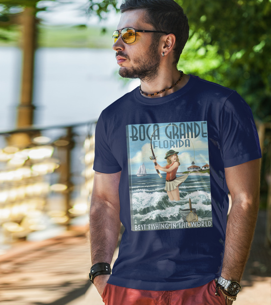 Boca Grande Florida Best Fishing In The World T-Shirt