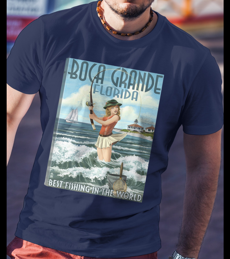 Boca Grande Florida Best Fishing In The World T-Shirt