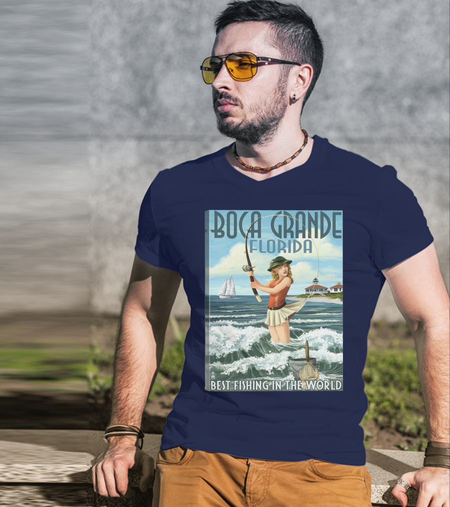 Boca Grande Florida Best Fishing In The World T-Shirt