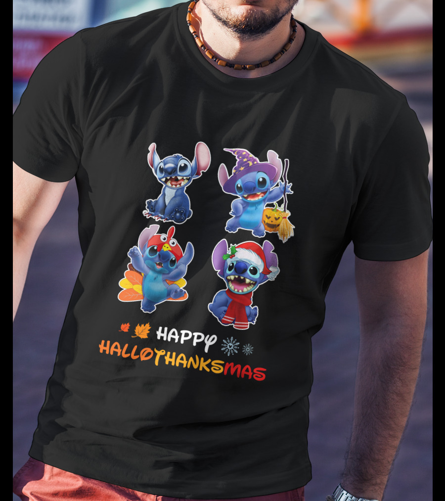 HAPPY HalloThanksMas STITCH T-Shirt