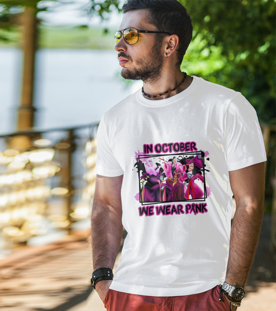 In October We Wear Pink Villains T-Shirt