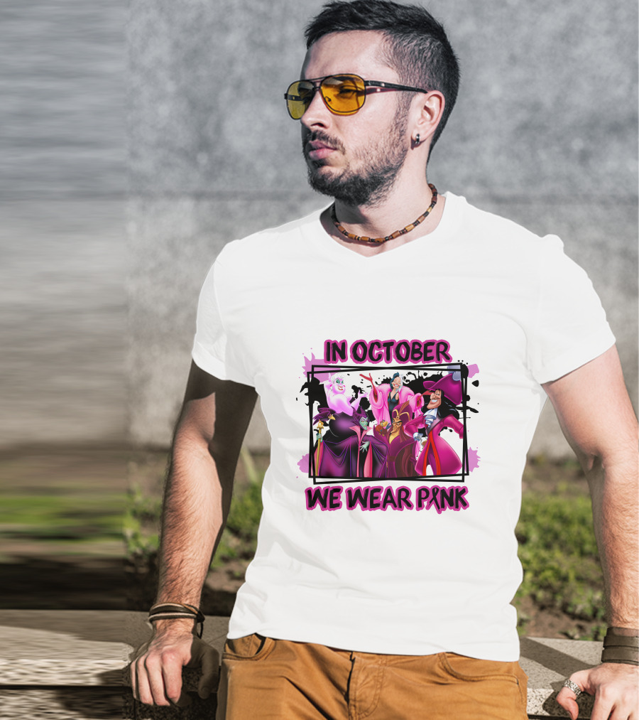 In October We Wear Pink Villains T-Shirt