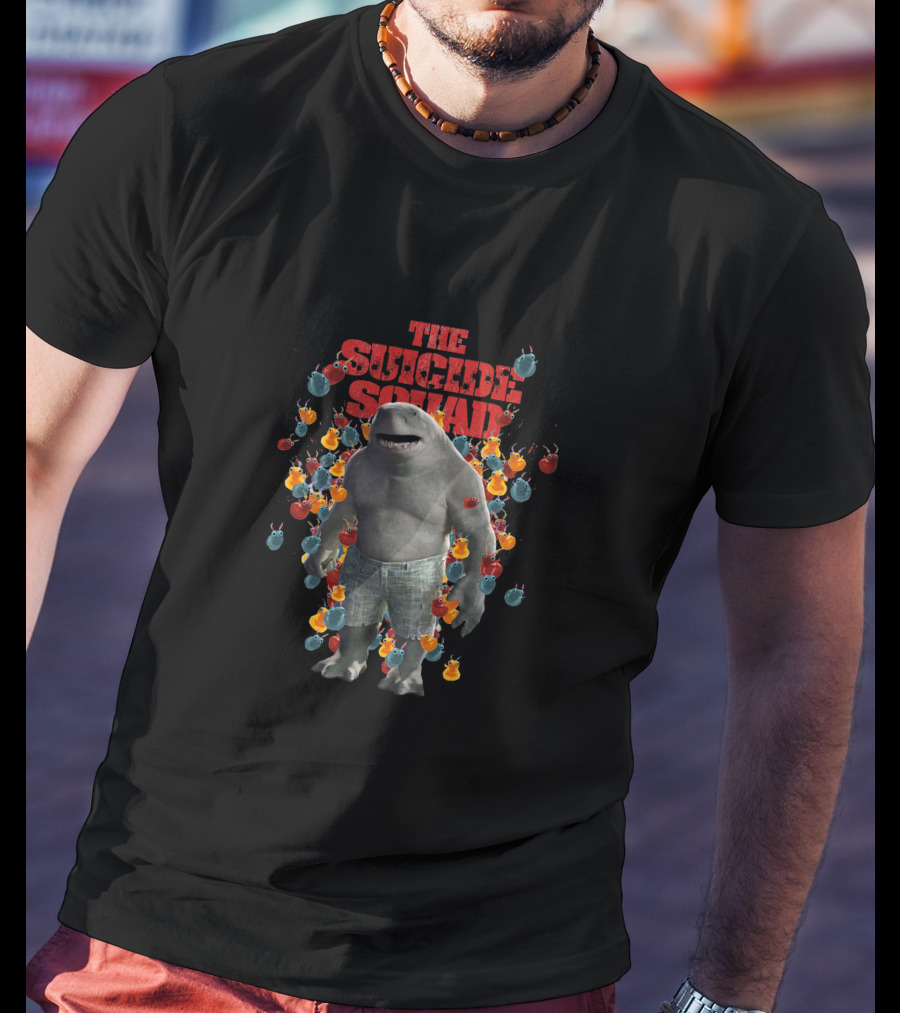 The Suicide Squad King Shark Bombs Explosion T-Shirt
